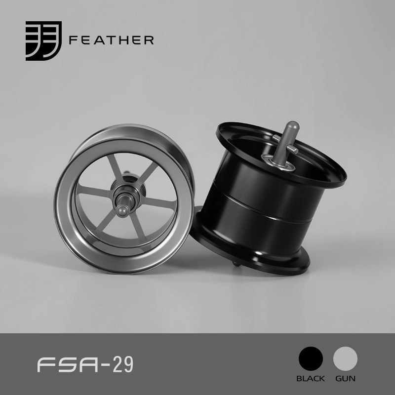 Fluorocarbon Line - FEATHER Modified Fishing Reel Spool For