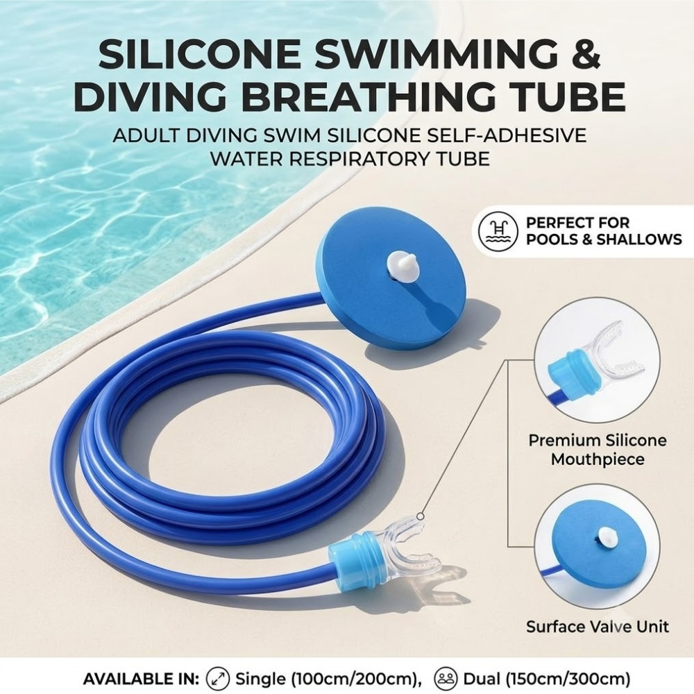Saltwater Line - Adult Diving Swim Silicone Water Respiratory