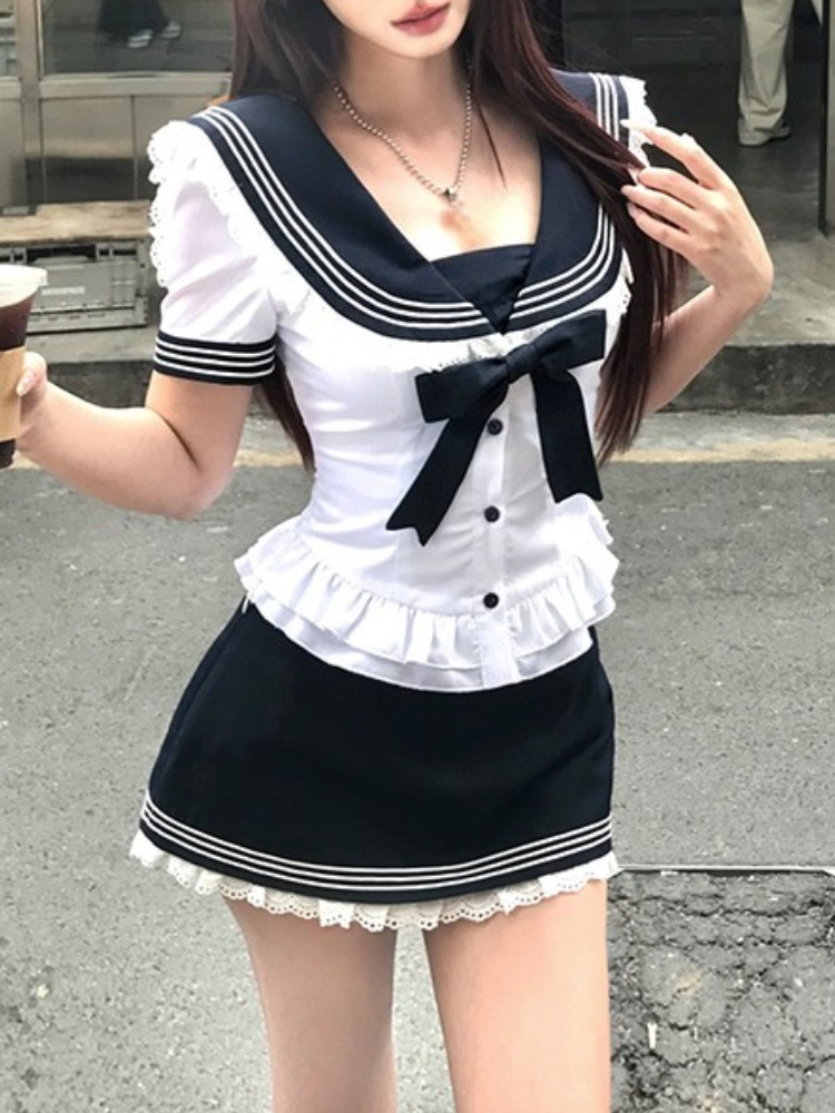 Fly Line - College Style Bow Sweet Two Piece