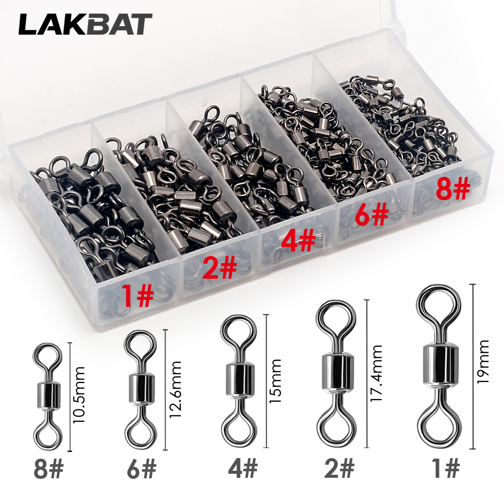 Saltwater Line - 100PCS Stainless Steel Fishing Swivel Bearing