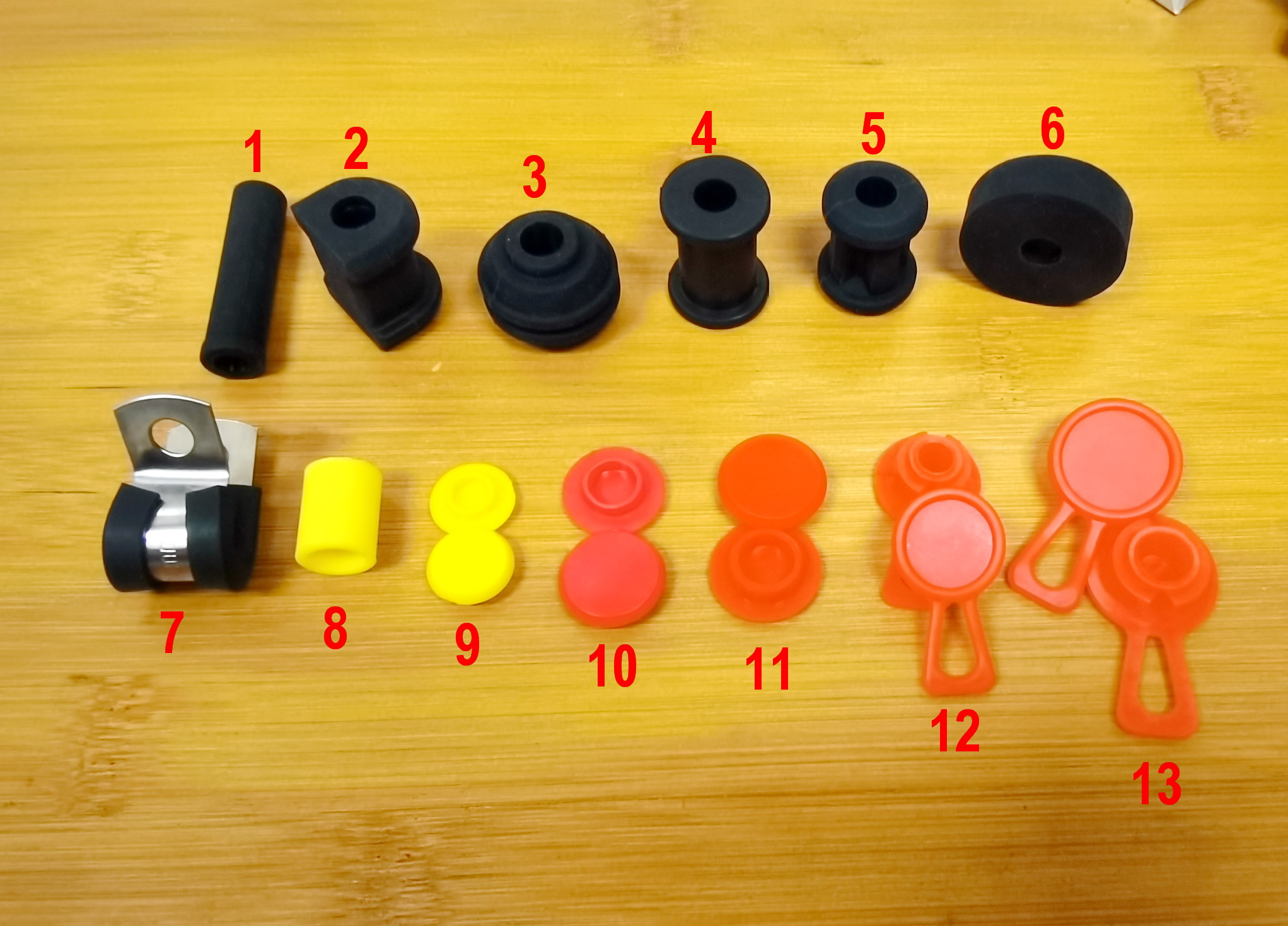 Braided Line - Rubber Silicone Plastic Grommets Accessories For