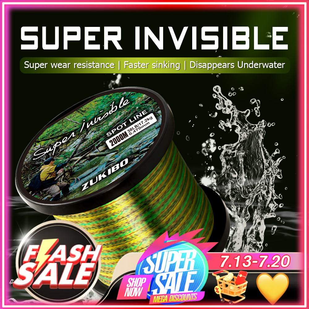 Copolymer Line - ZUKIBO 1000m 500m 200m Invisible Nylon