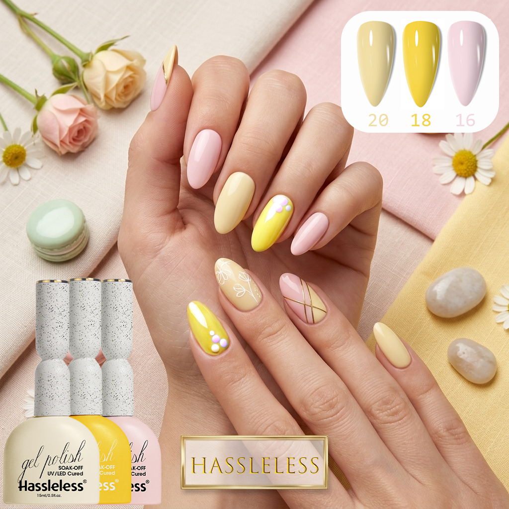 Copolymer Line - 3 Colors Macaron Blush Pale Yellow