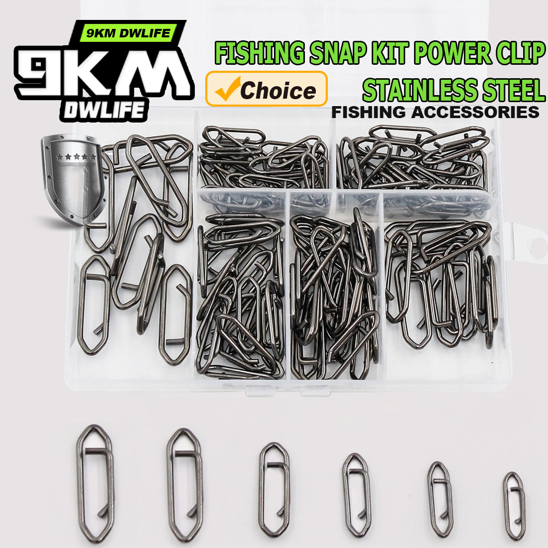 Saltwater Line - 9KM Fishing Snap Kit 110pcs Power