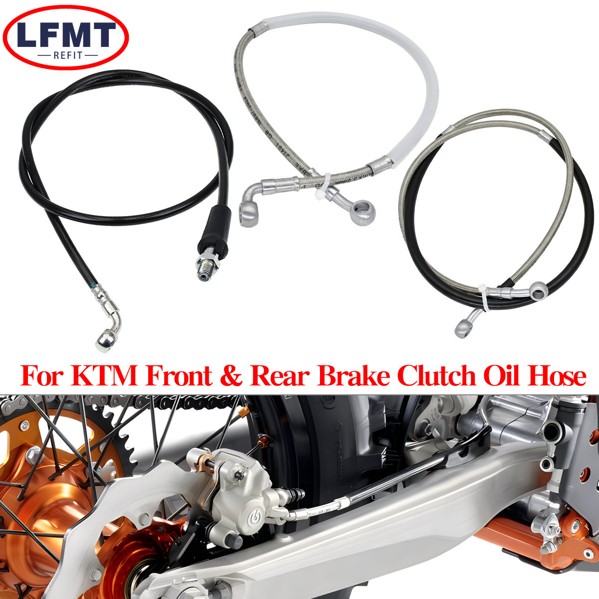 Braided Line - Motorcycle Rear Brake Oil Hose Line