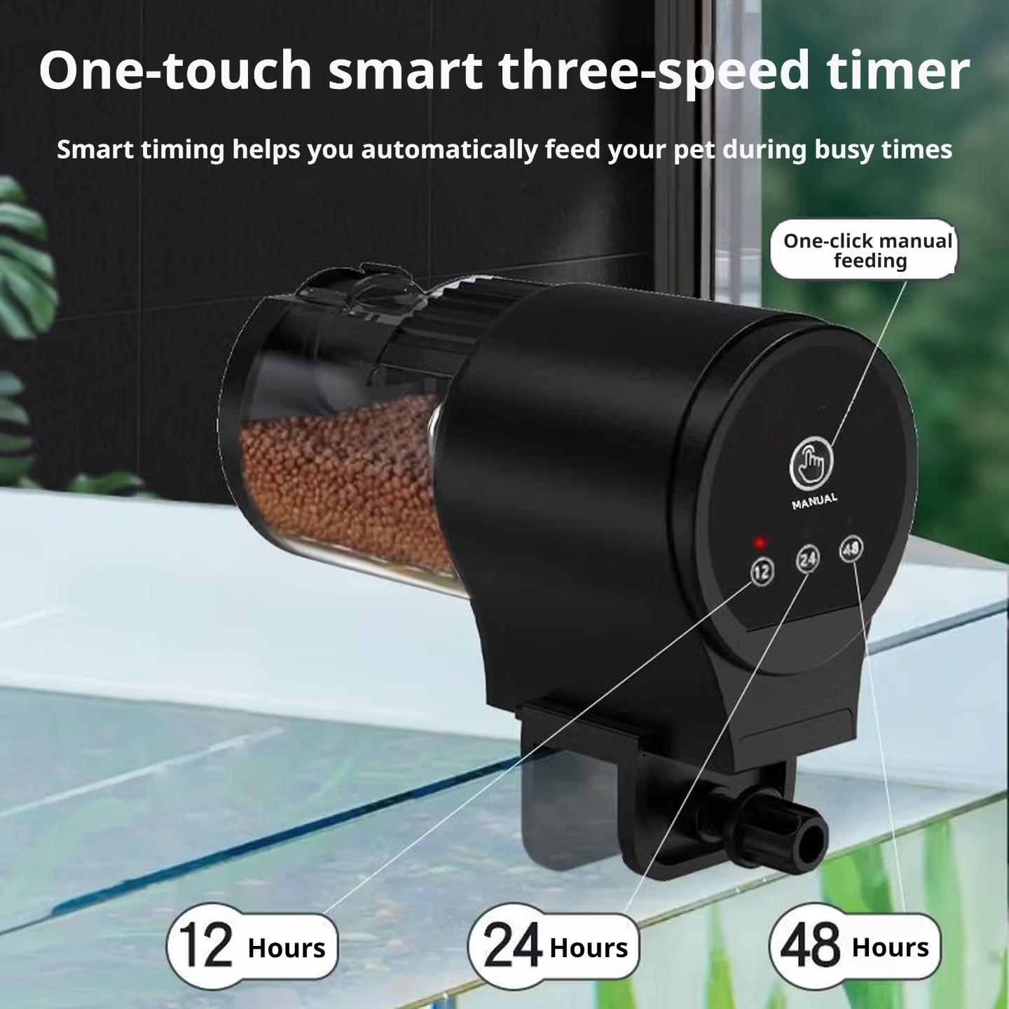 Fishing Line Dispenser - Automatic Fish Food Dispenser for Aquariums