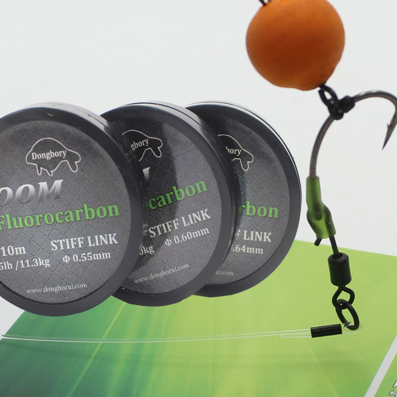 Fluorocarbon Line - Carp Fishing Hooklink Boom Fluorocarbon Stiff