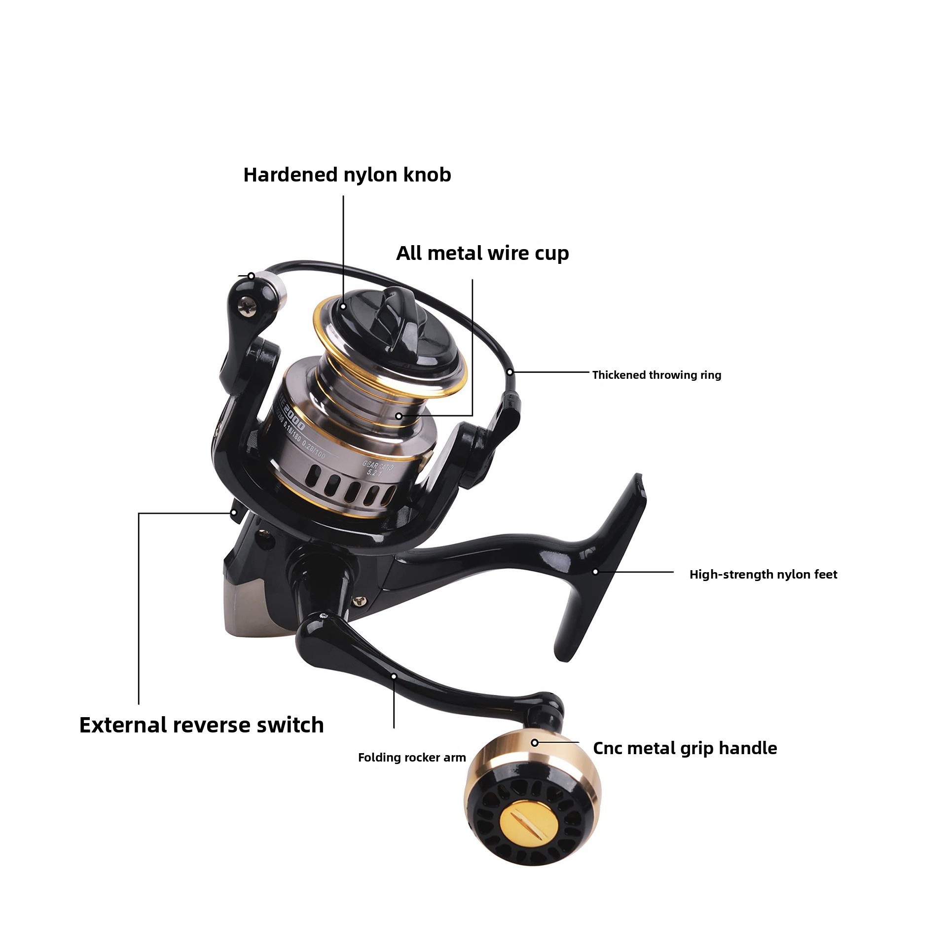 Full Metal Spinning Fishing Re - Ice Fishing Line 评论和价格