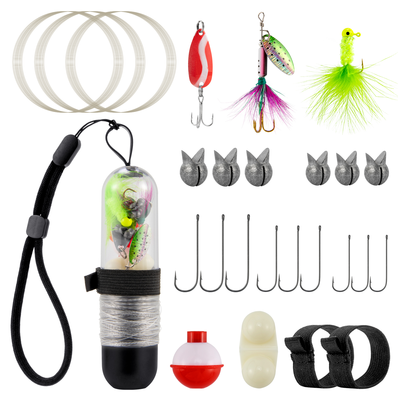 25pcs Survival Fishing Kit Poc - Fishing Line Spool 评论和价格