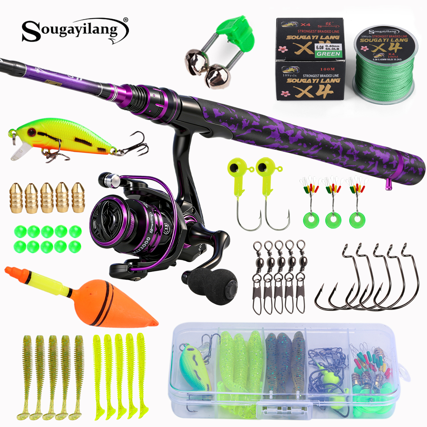 Sougayilang Spinning Fishing R - Freshwater Line 评论和价格
