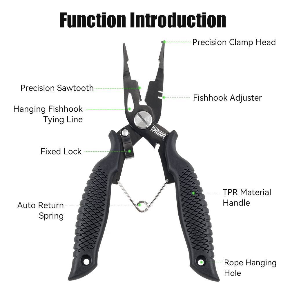 Kingdom Fishing Pliers Multifu - Fishing Line Cutter 评论和价格
