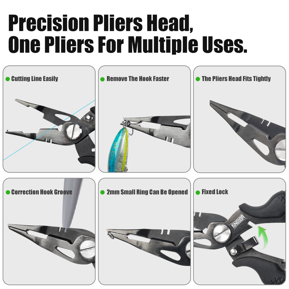 Kingdom Fishing Pliers Multifu - Fishing Line Cutter 评论和价格