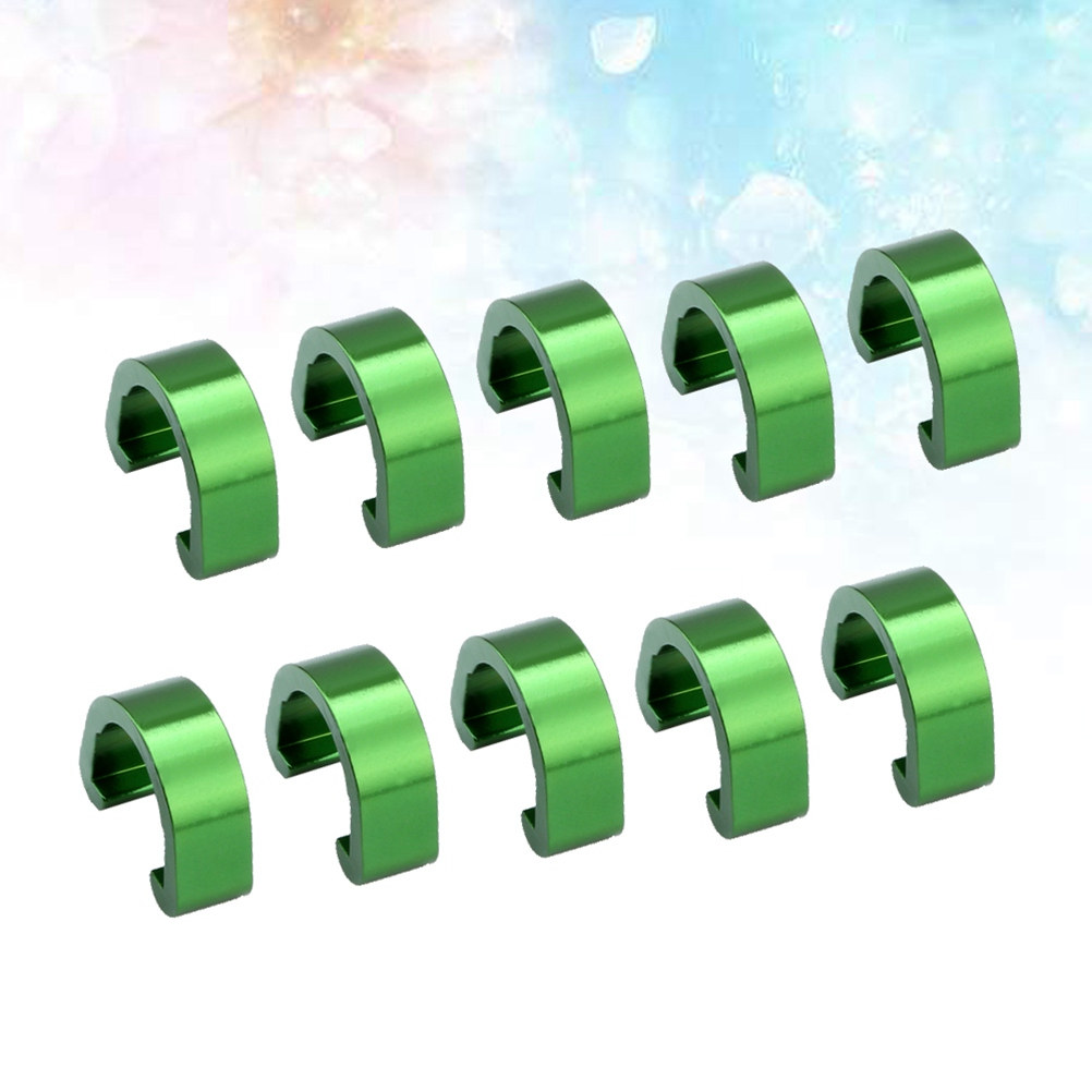 10Pcs Bike Cable Holder Alumin - Tippet Line 评论和价格