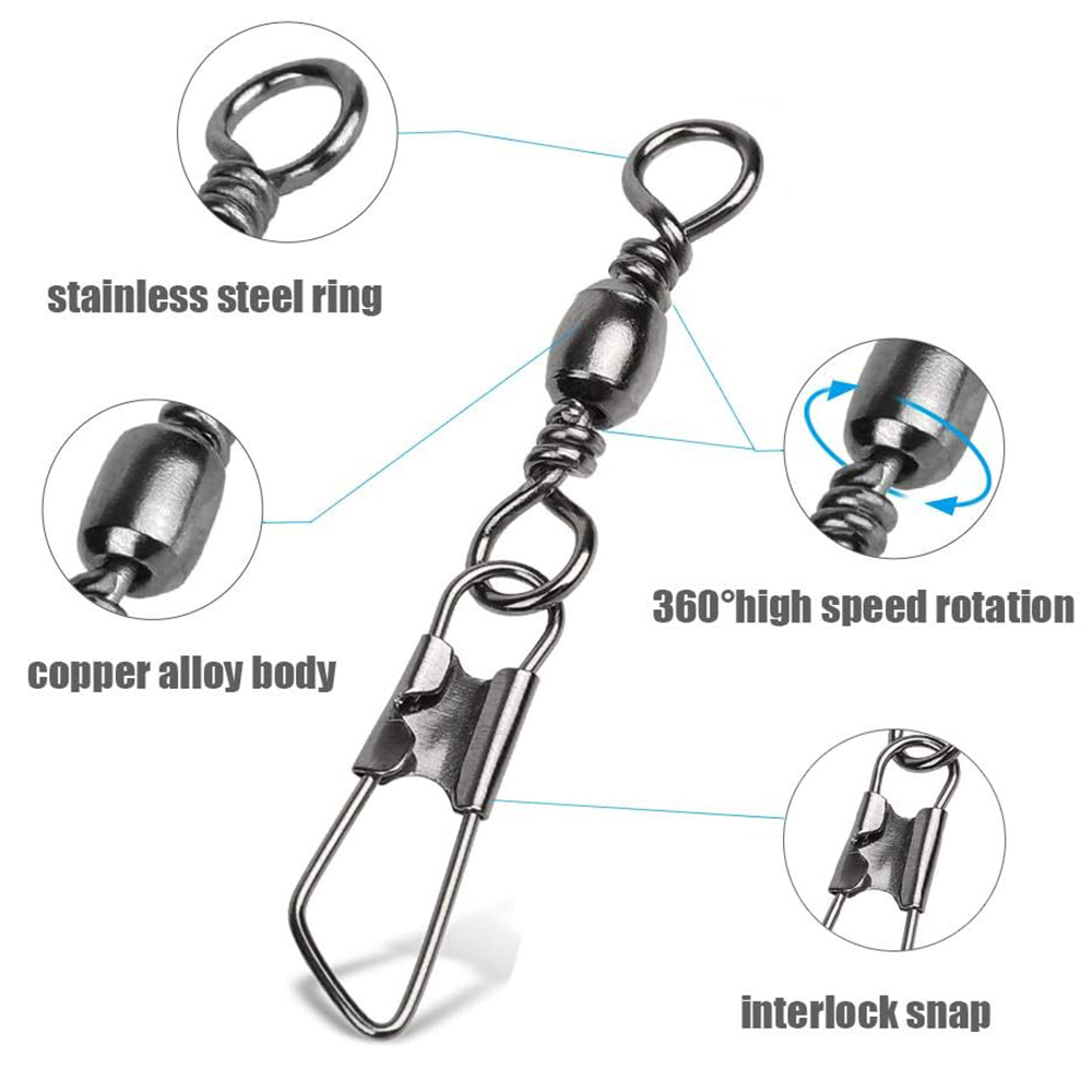 50Pcs Stainless Steel Snap Swi - Saltwater Line 评论和价格