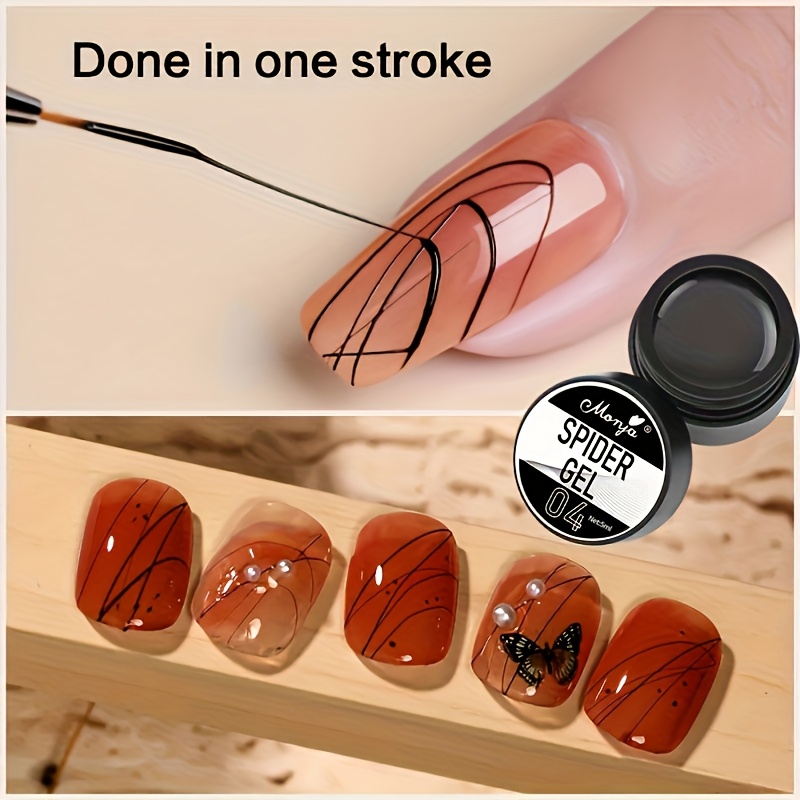 Nail Art Drawing Gel, Elastic  - Copolymer Line 评论和价格