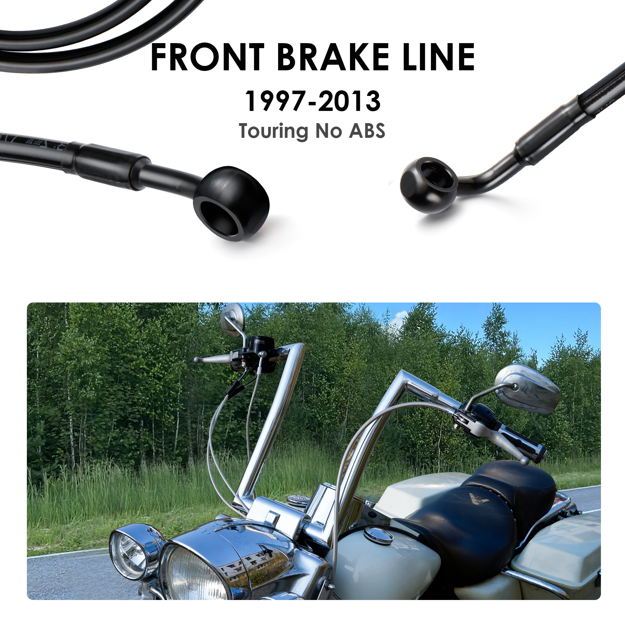 140/145/150CM Front Brake Line - Braided Line 评论和价格