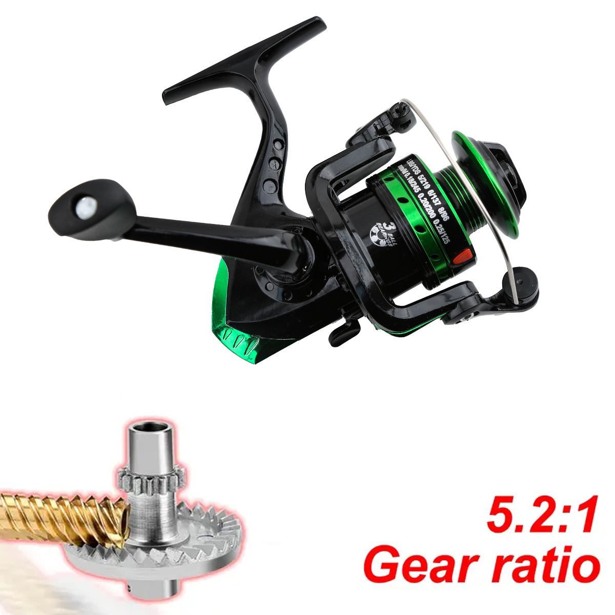 Metal Spinning Reel 5.2:1 Gear - Ice Fishing Line 评论和价格