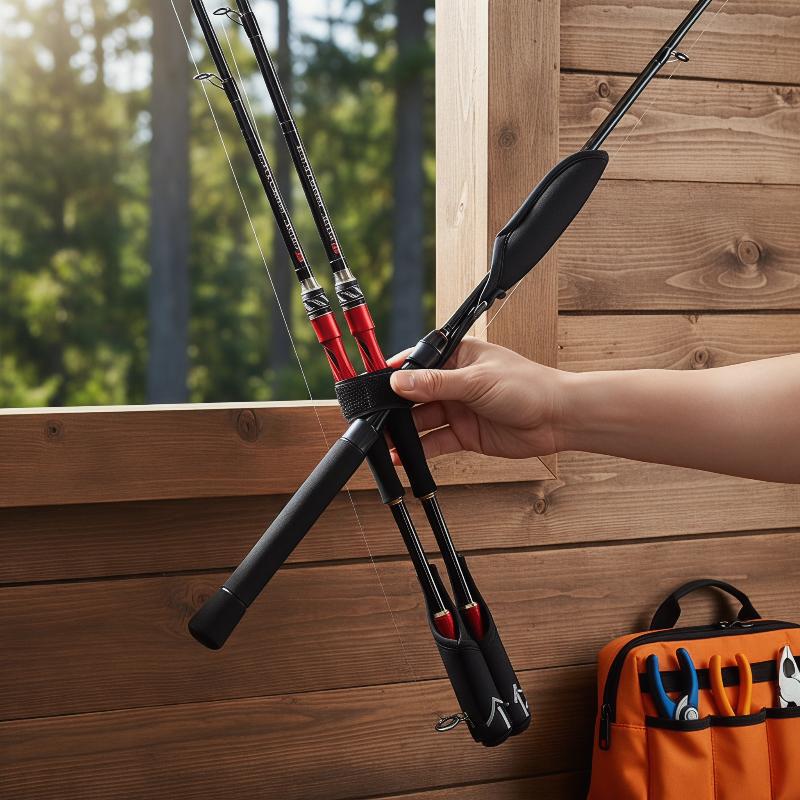 Adjustable Fishing Pole Sling  - Fishing Line Spooler 评论和价格