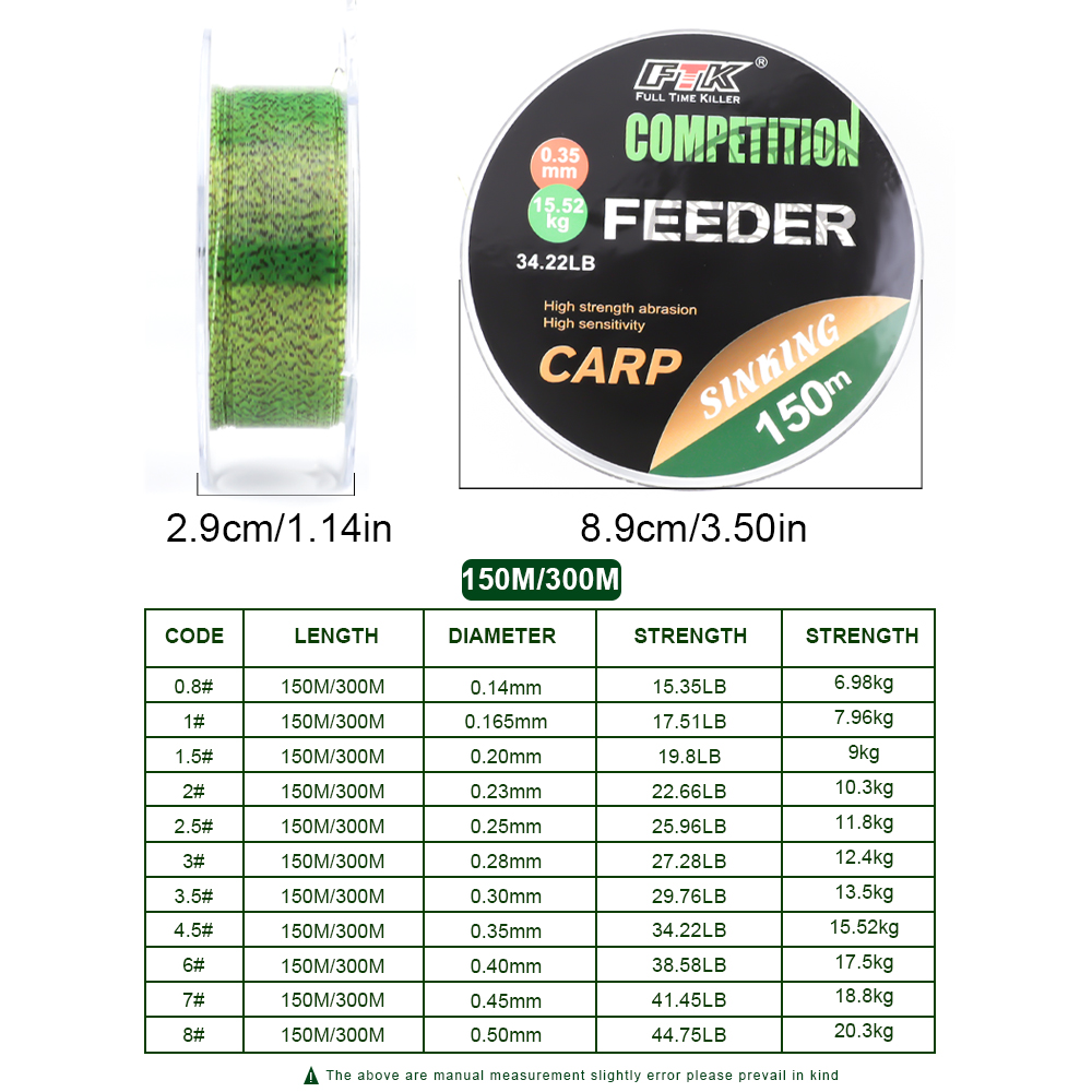 FTK  3D Invisible Carp Fishing - Fluorocarbon Line 评论和价格