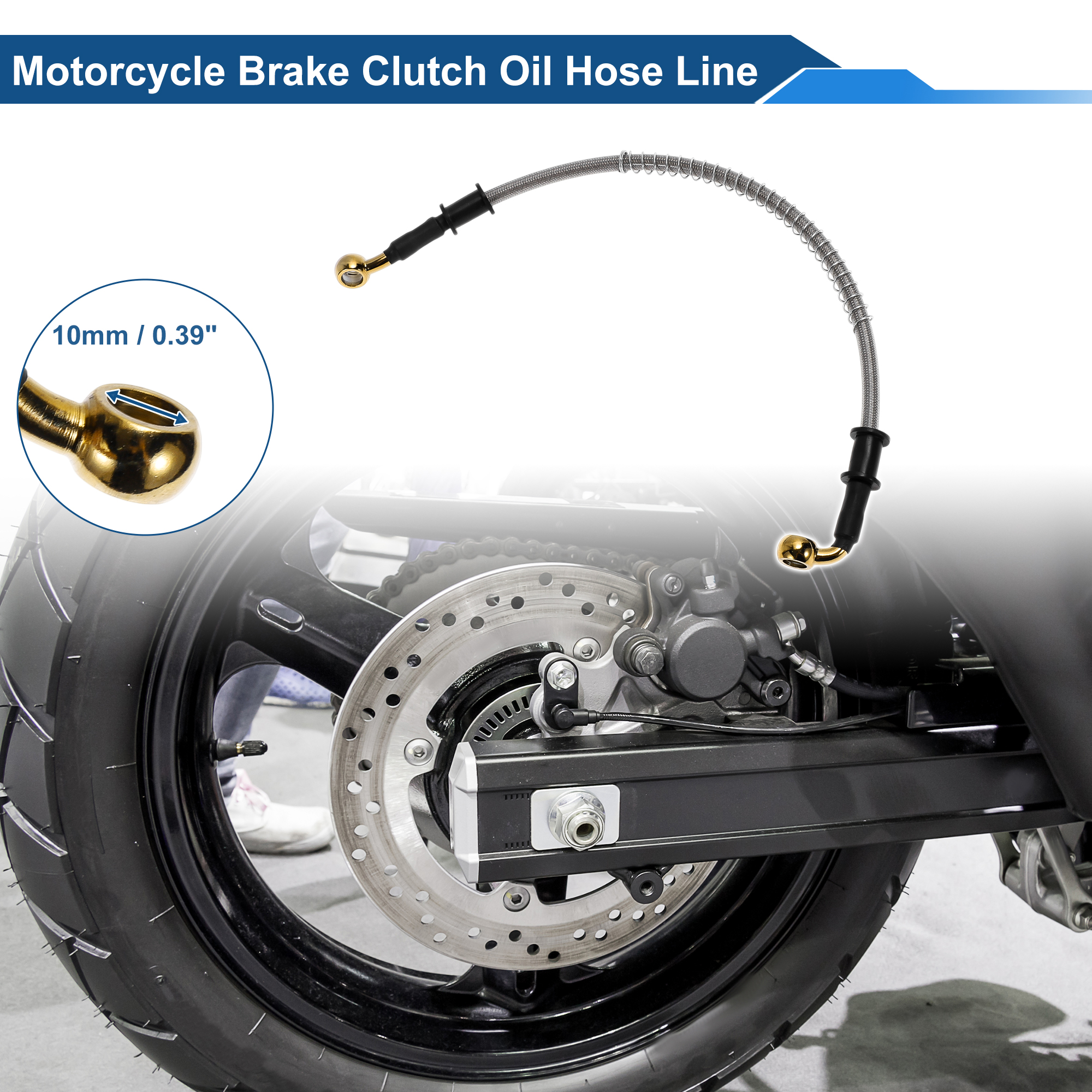 Motoforti 40cm Motorcycle Brak - Braided Line 评论和价格