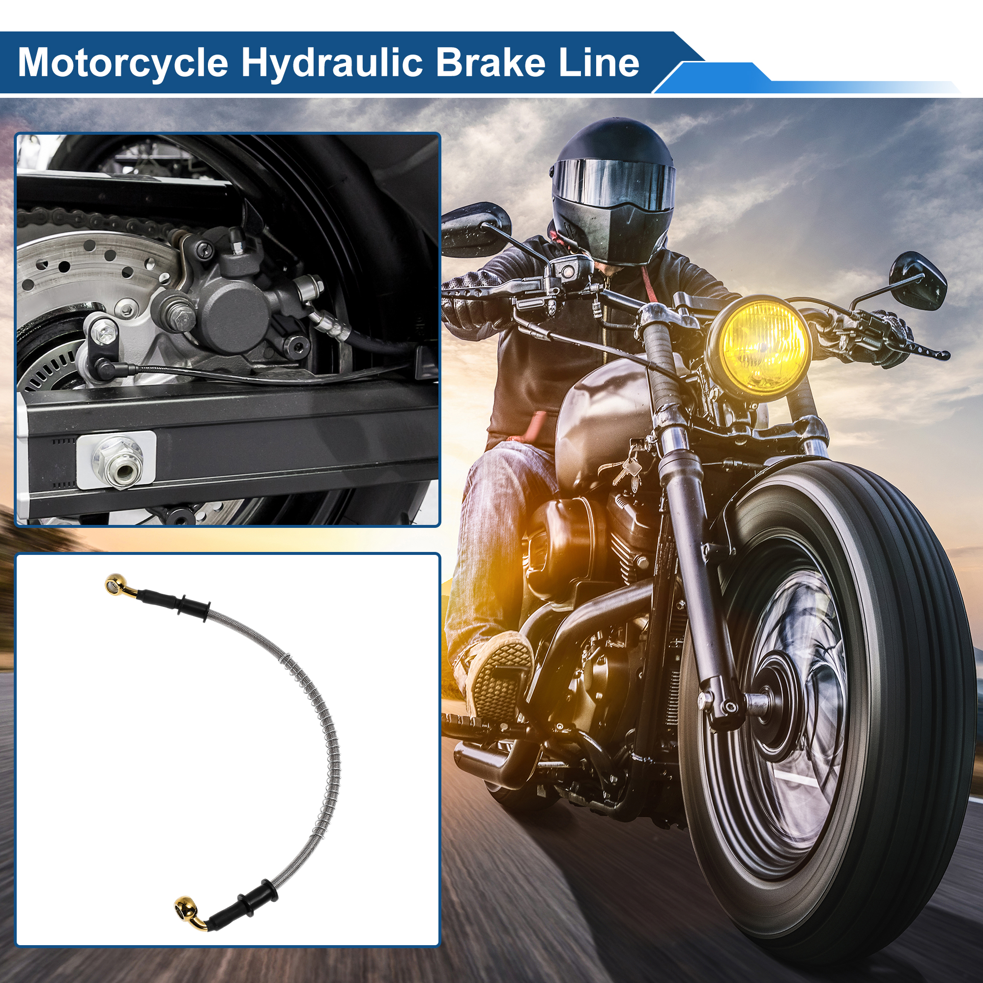Motoforti 40cm Motorcycle Brak - Braided Line 评论和价格