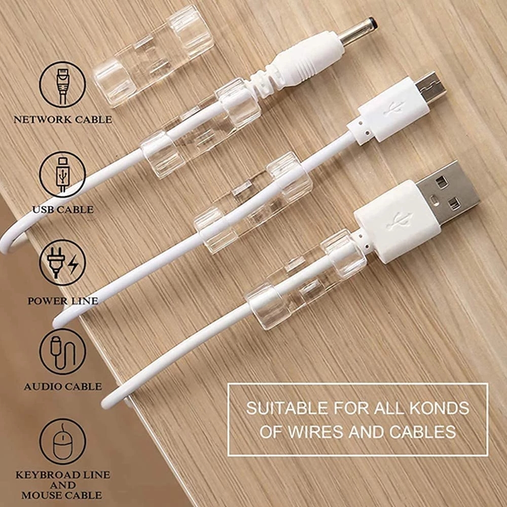 40PCS Cable Organizer Clips Ca - Tippet Line 评论和价格