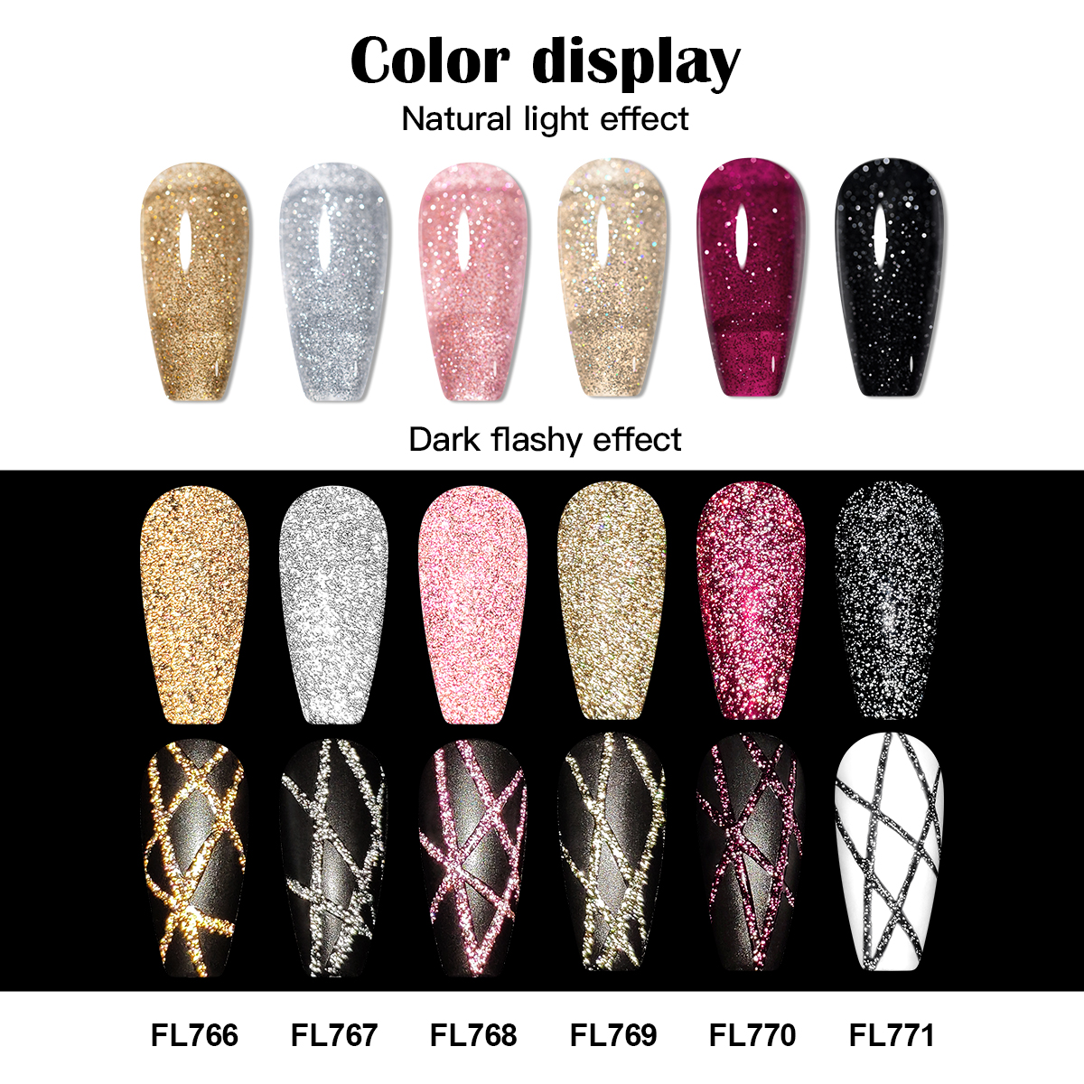 Gold Silver Reflective Glitter - Copolymer Line 评论和价格