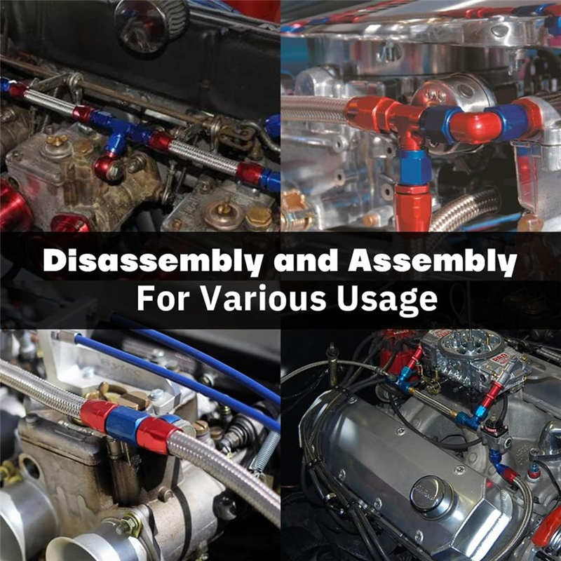 8AN Dual Feed Fuel Line To 7/8 - Braided Line 评论和价格