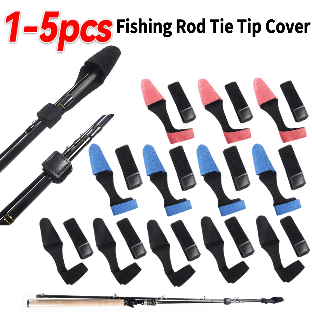 1-5PCS Fishing Rod Tie Tip Cov - Fishing Line Box 评论和价格