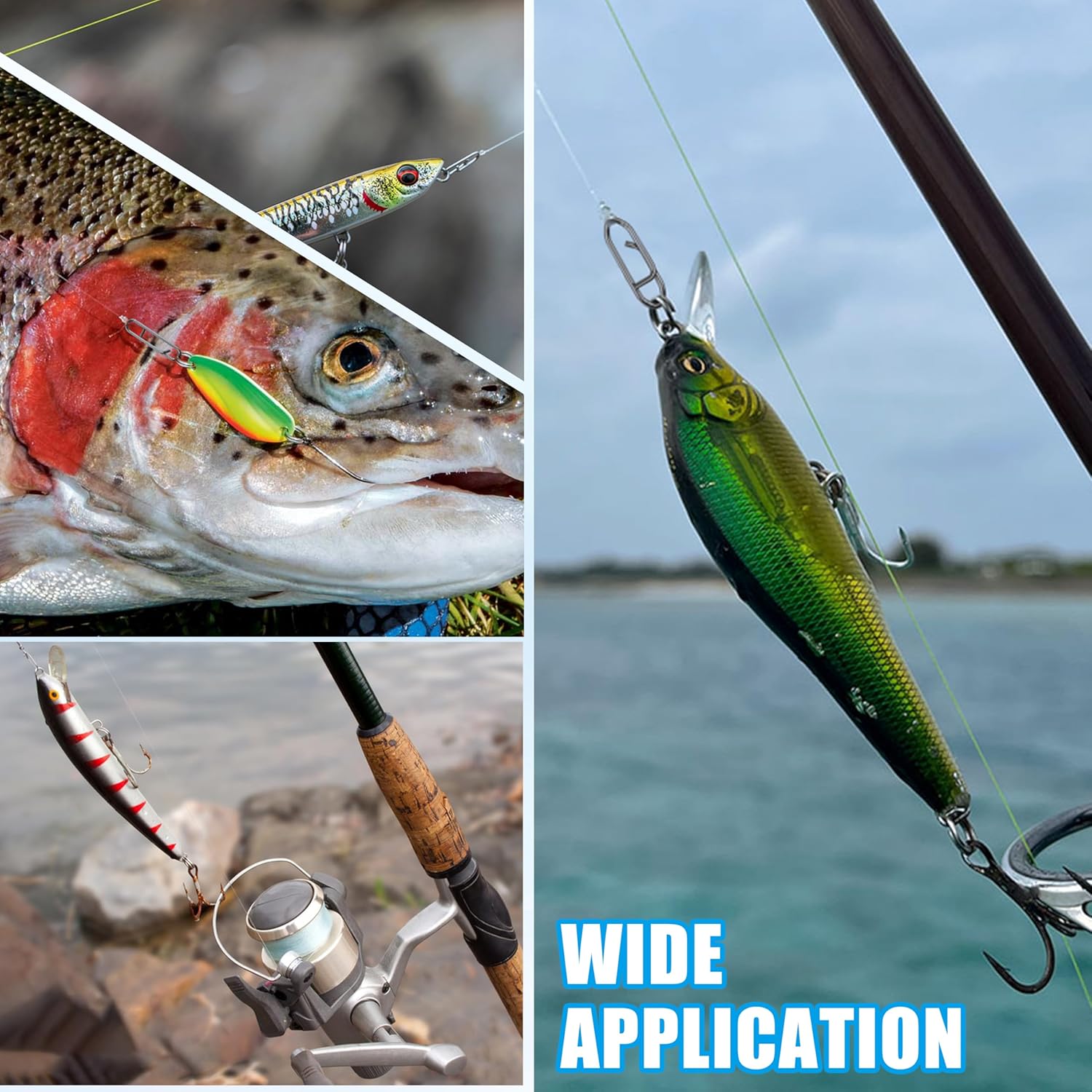 9KM Fishing Snap Kit 110pcs Po - Saltwater Line 评论和价格