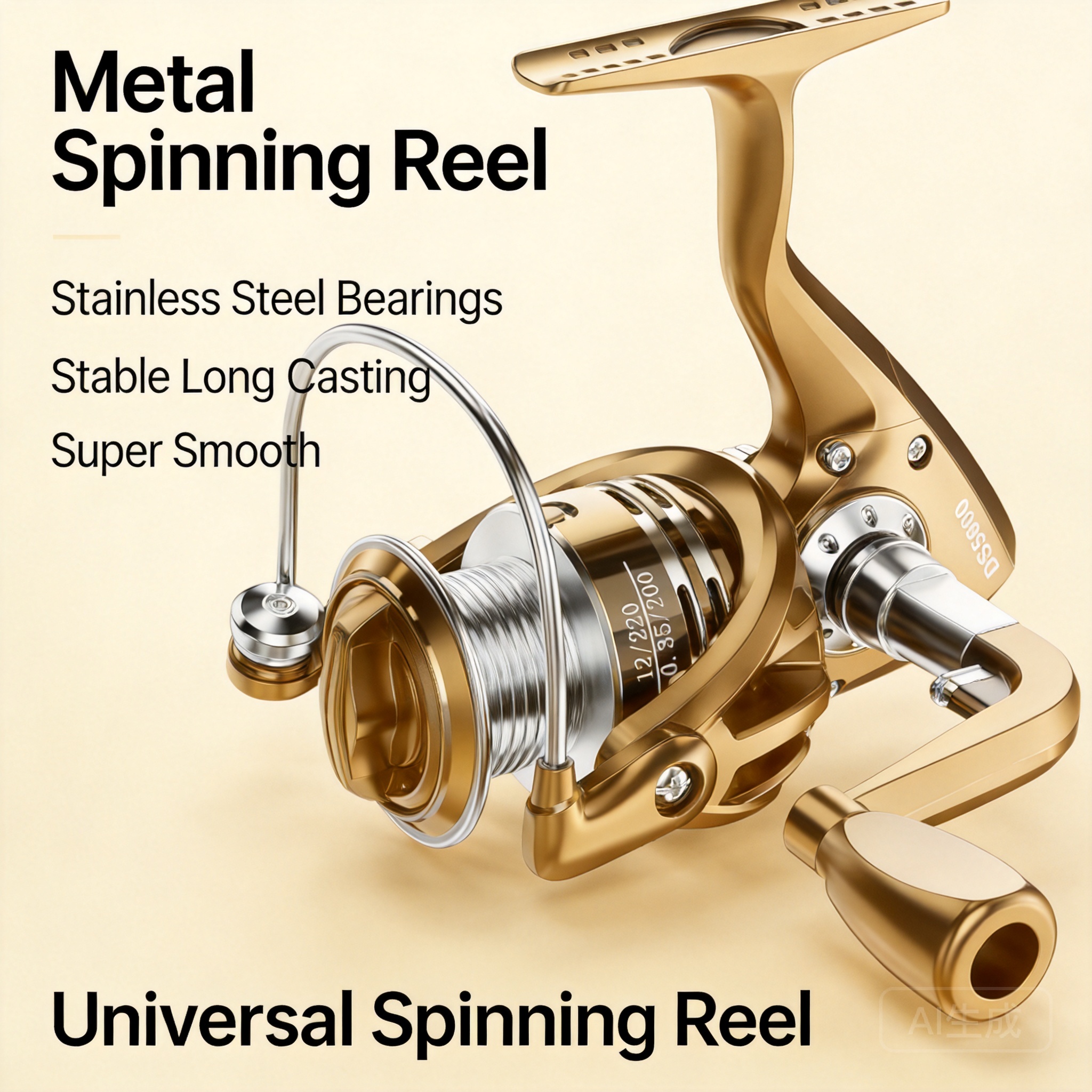 Metal Spinning Fishing Reel Sm - Ice Fishing Line 评论和价格