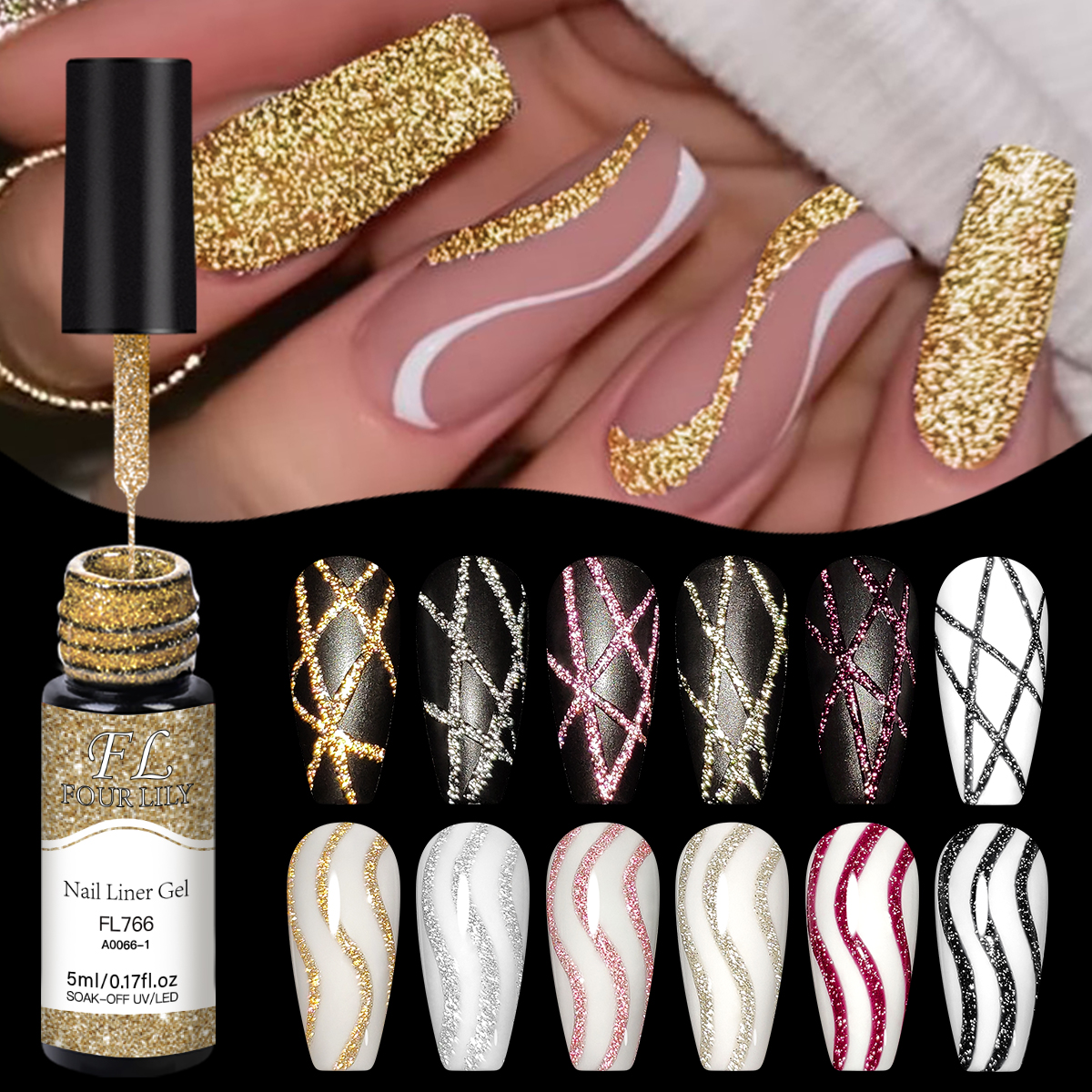 Gold Silver Reflective Glitter - Copolymer Line 评论和价格