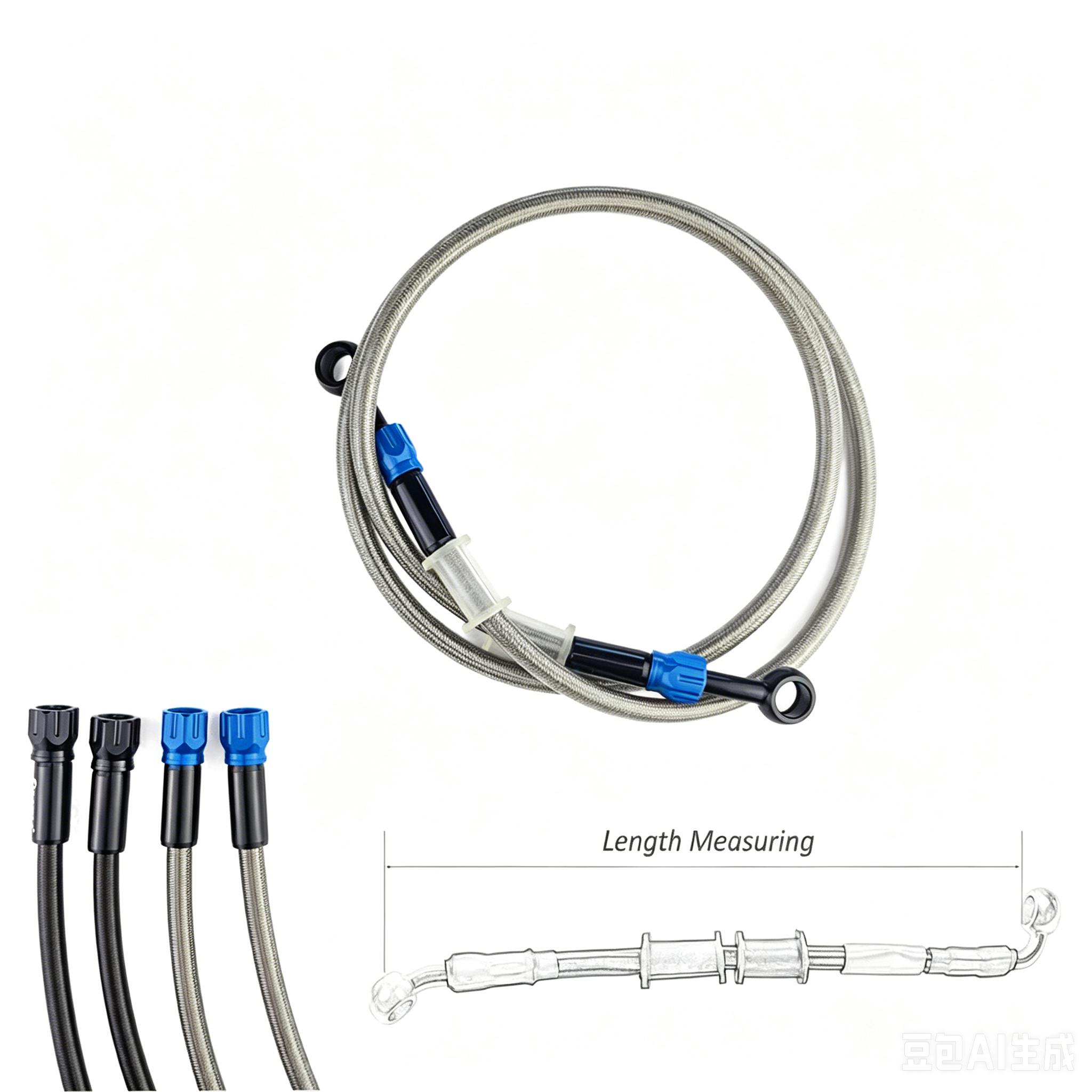 Motorcycle Brake Hose AN3 Brai - Braided Line 评论和价格