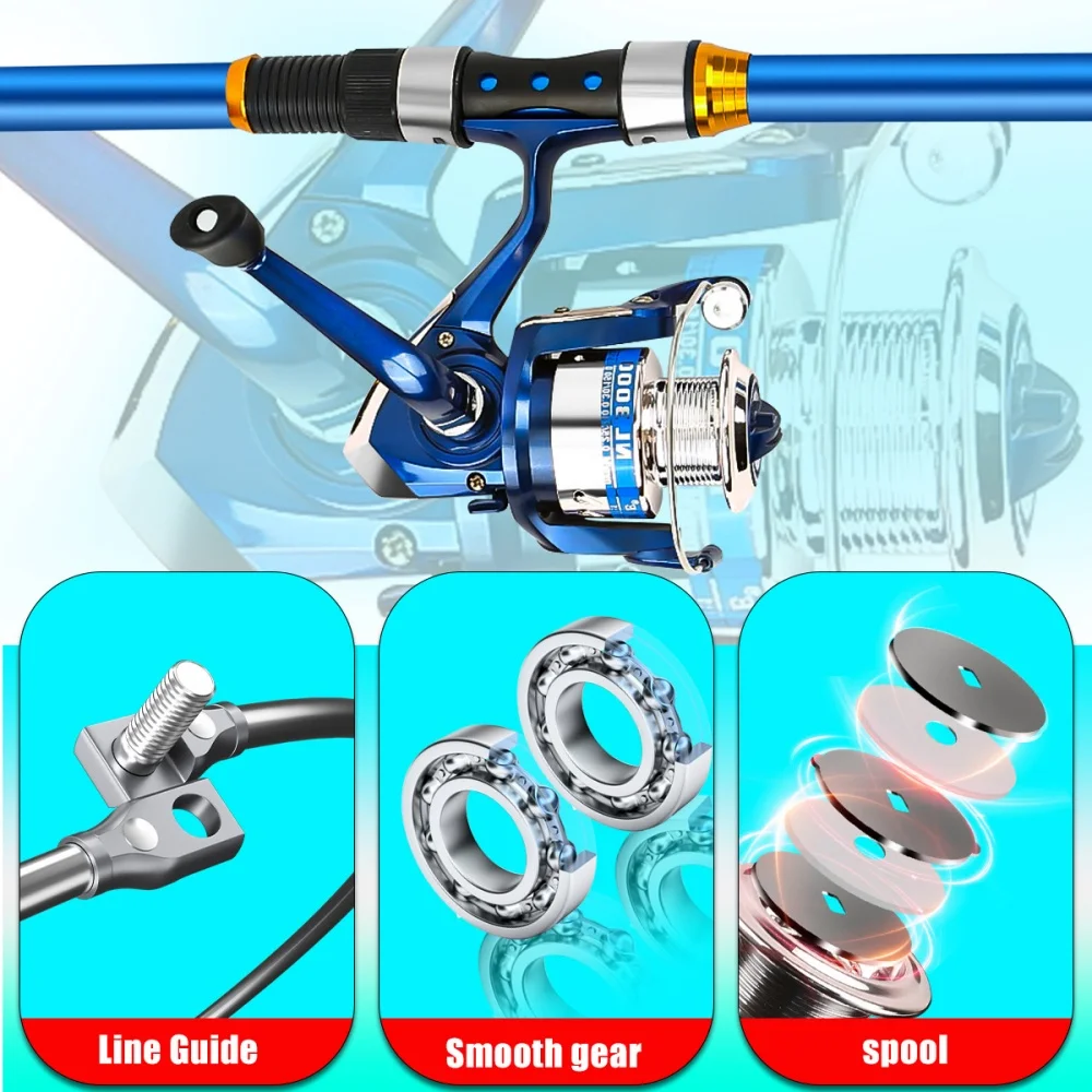 2.1-3.6M Telescopic Glass Fibe - Fishing Line Spooler 评论和价格