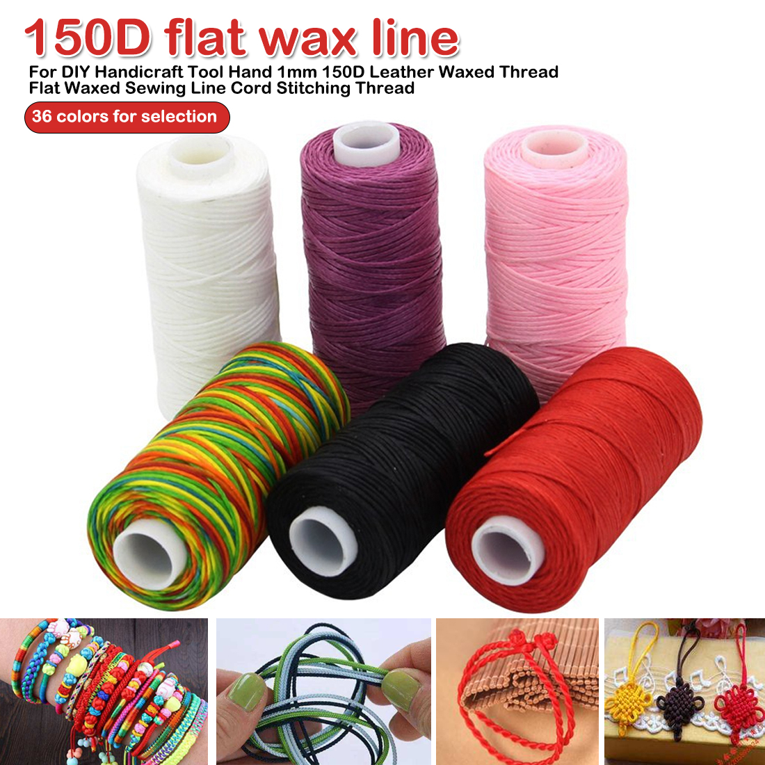 1mm 150D Leather Waxed Thread  - Copolymer Line 评论和价格
