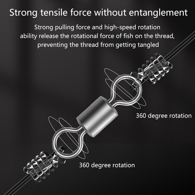 ★▲100Pcs Fishing Swivels Stain - Monofilament Line 评论和价格