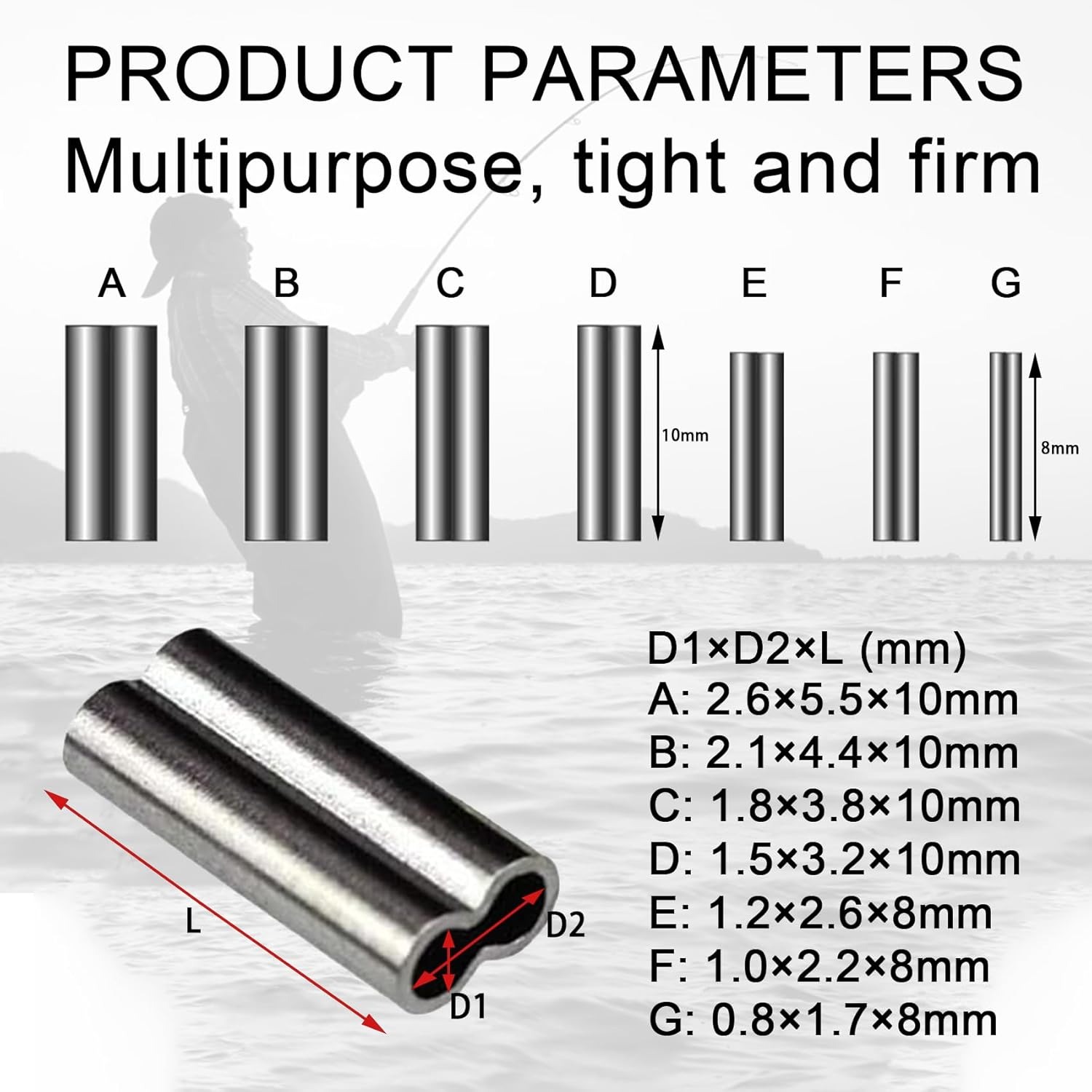 Copper Double Barrel Crimp Sle - Leader Line 评论和价格
