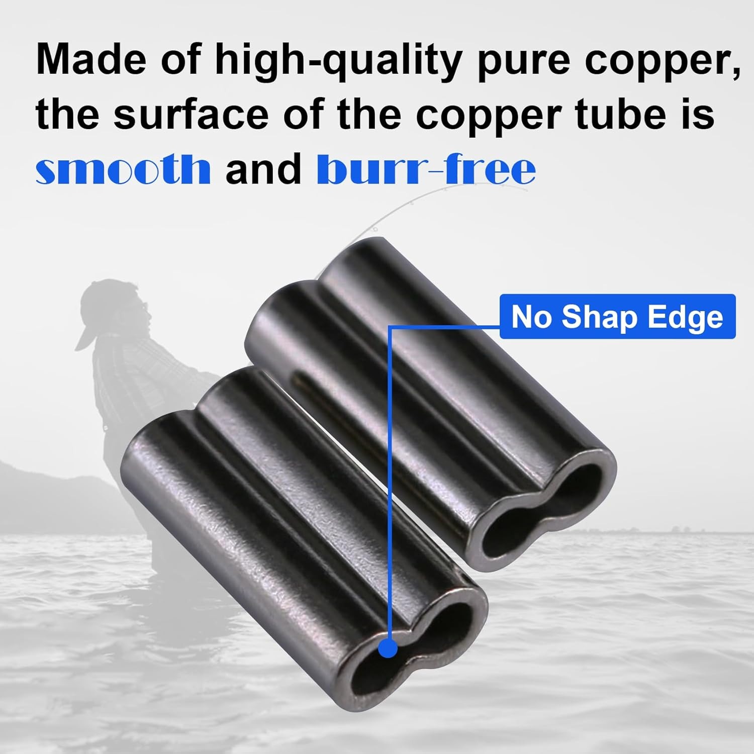 Copper Double Barrel Crimp Sle - Leader Line 评论和价格