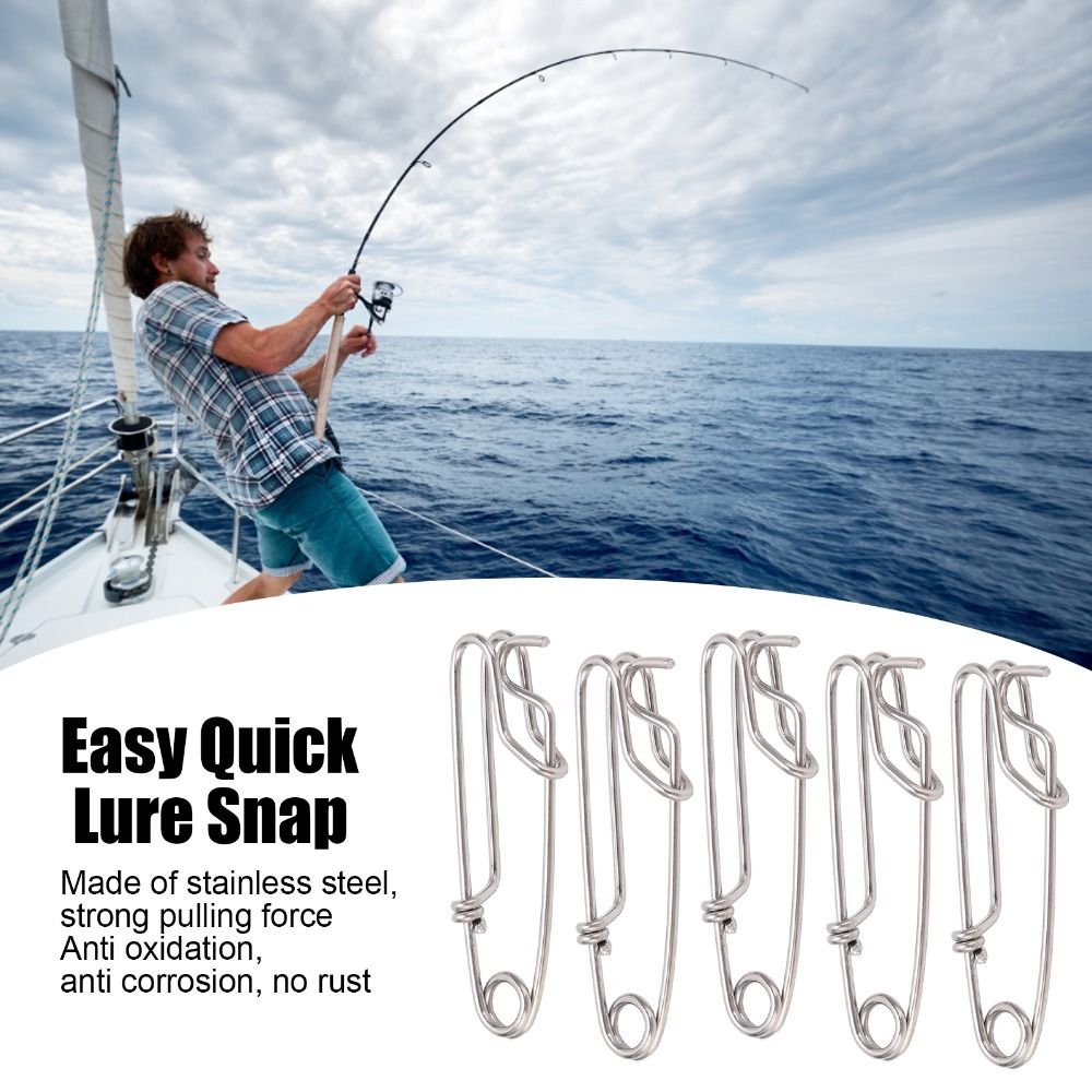 5PCS Durable Stainless Steel L - Saltwater Line 评论和价格