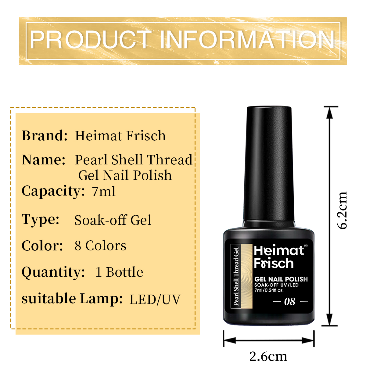 1 piece of shell line gel nail - Copolymer Line 评论和价格